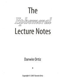 (image for) Darwin Ortiz - The Ephemeral Lecture Notes