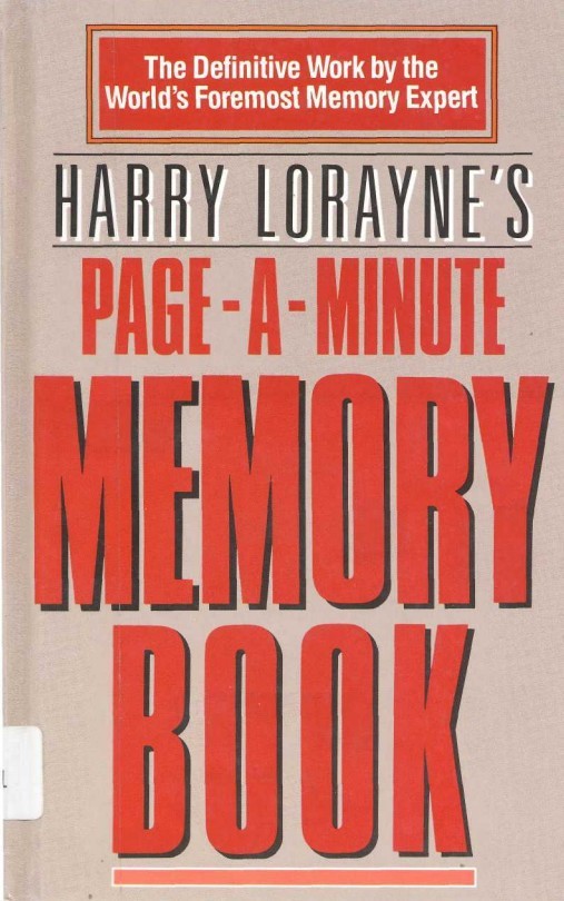 Harry Lorayne - Page a Minute Memory Book