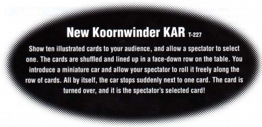 (image for) Tenyo - New Koornwinder Kar - T-227