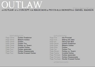 (image for) Daniel Madison - Outlaw (PDF)