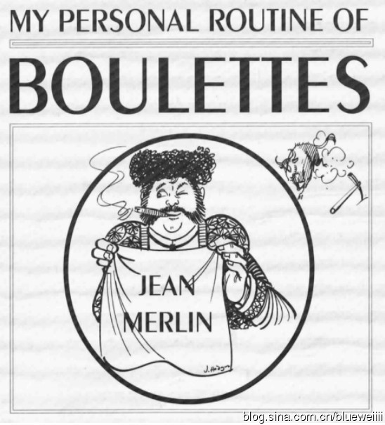 (image for) Jean Merlin - My Personal routine of Boulettes