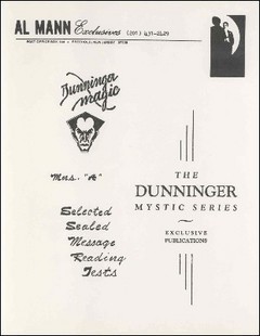 Al Mann - The Dunninger Mystic Series A- F (1-6)