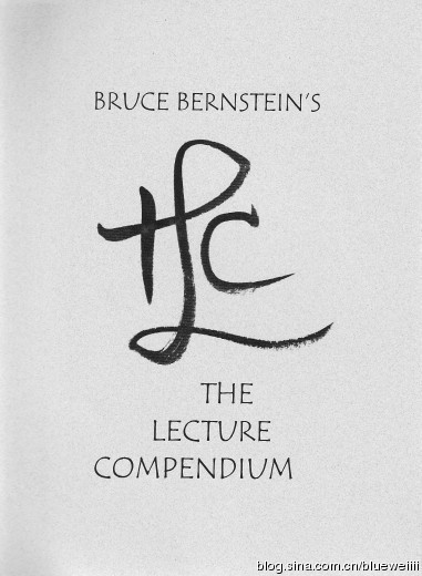 (image for) Bruce Bernstein - The Lecture Compendium