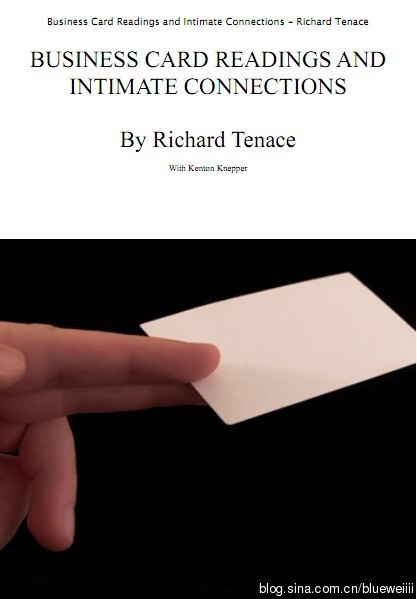 Richard Tenace with Kenton Knepper - Business Card Readings