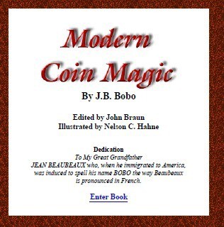 (image for) JB Bobo - Modern Coin Magic (PDF)