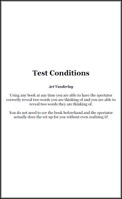 Art Vanderlay - Test Conditions