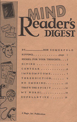 Bob Somerfeld - Mind Reader's Digest