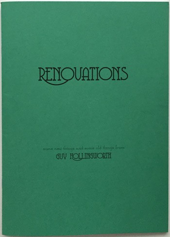 Guy Hollingworth - Renovations