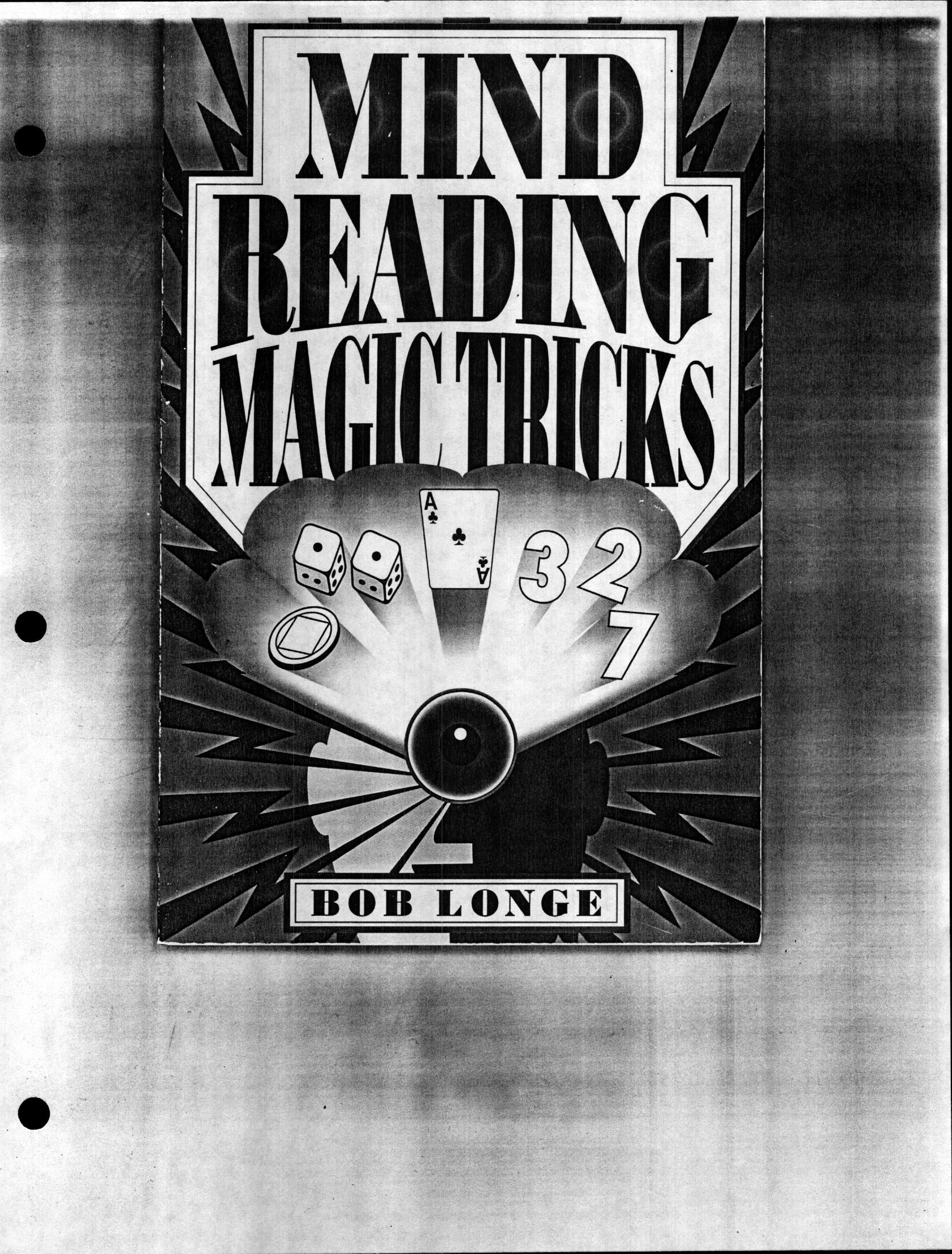(image for) Bob Longe - Mind Reading Magic Tricks