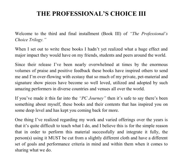 Jerome Finley - The Professional's Choice III