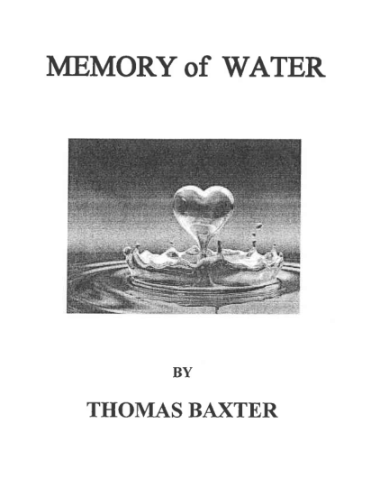 (image for) Thomas Baxter - Memory of Water