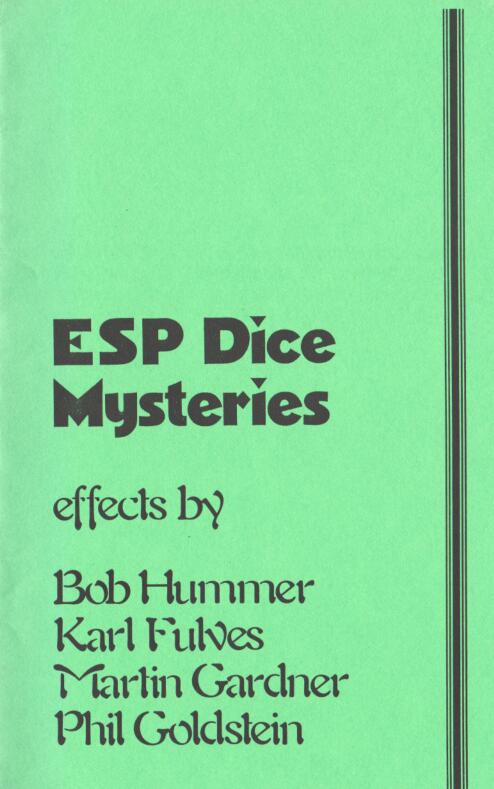Phil Goldstein - ESP Dice Mysteries