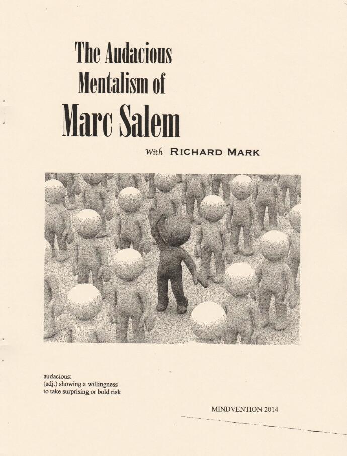 (image for) Richard Mark - The Audacious Mentalism of Marc Salem