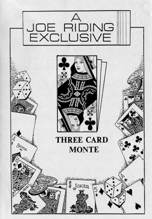 (image for) Joe Riding - Three Card Monte