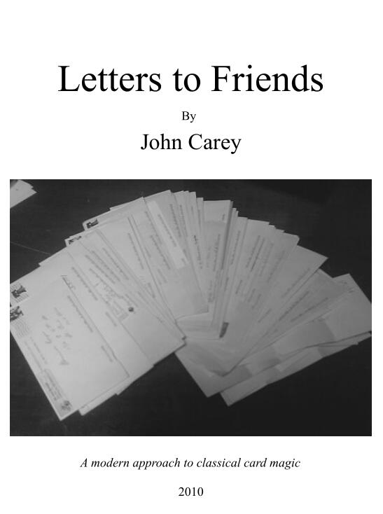 (image for) John Carey - Letters To Friends (PDF)