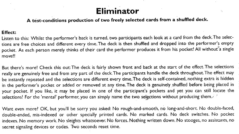 Marc Spelmann - Eliminator
