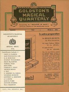 Will Goldston - Goldston's Magical Quarterly (1-6) (Dec 1934 - Sep 1940)