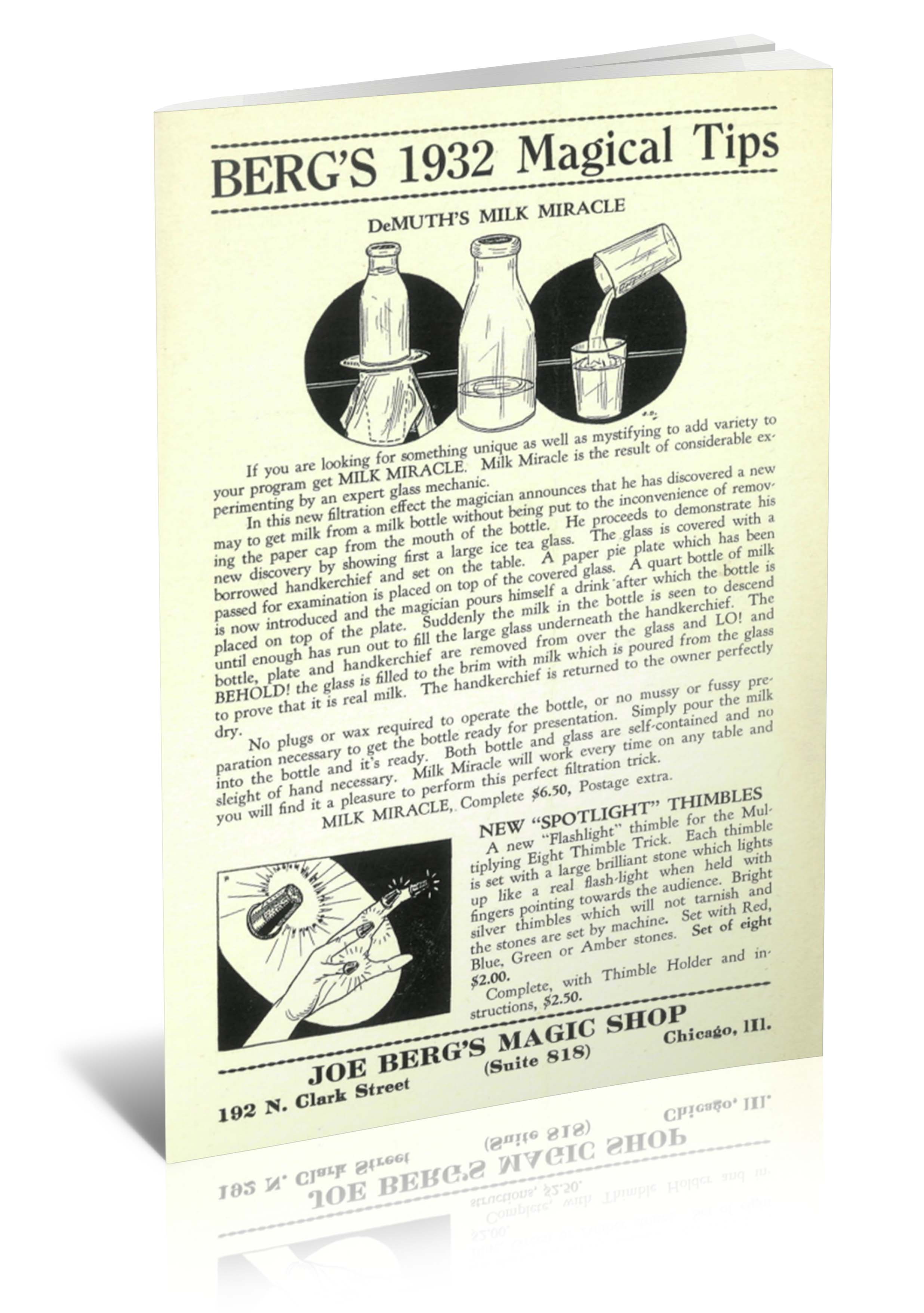 (image for) Joe Berg - Berg's 1932 Magical Tips