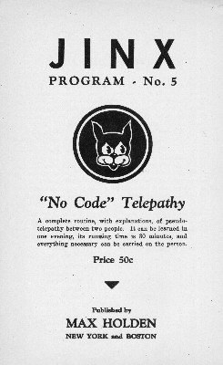 (image for) Ted Annemann - Jinx Program No. 5
