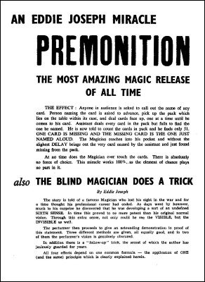 (image for) Eddie Joseph - Premonition