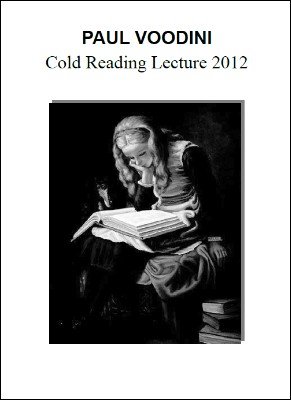 (image for) Paul Voodini - Cold Reading Lecture 2012