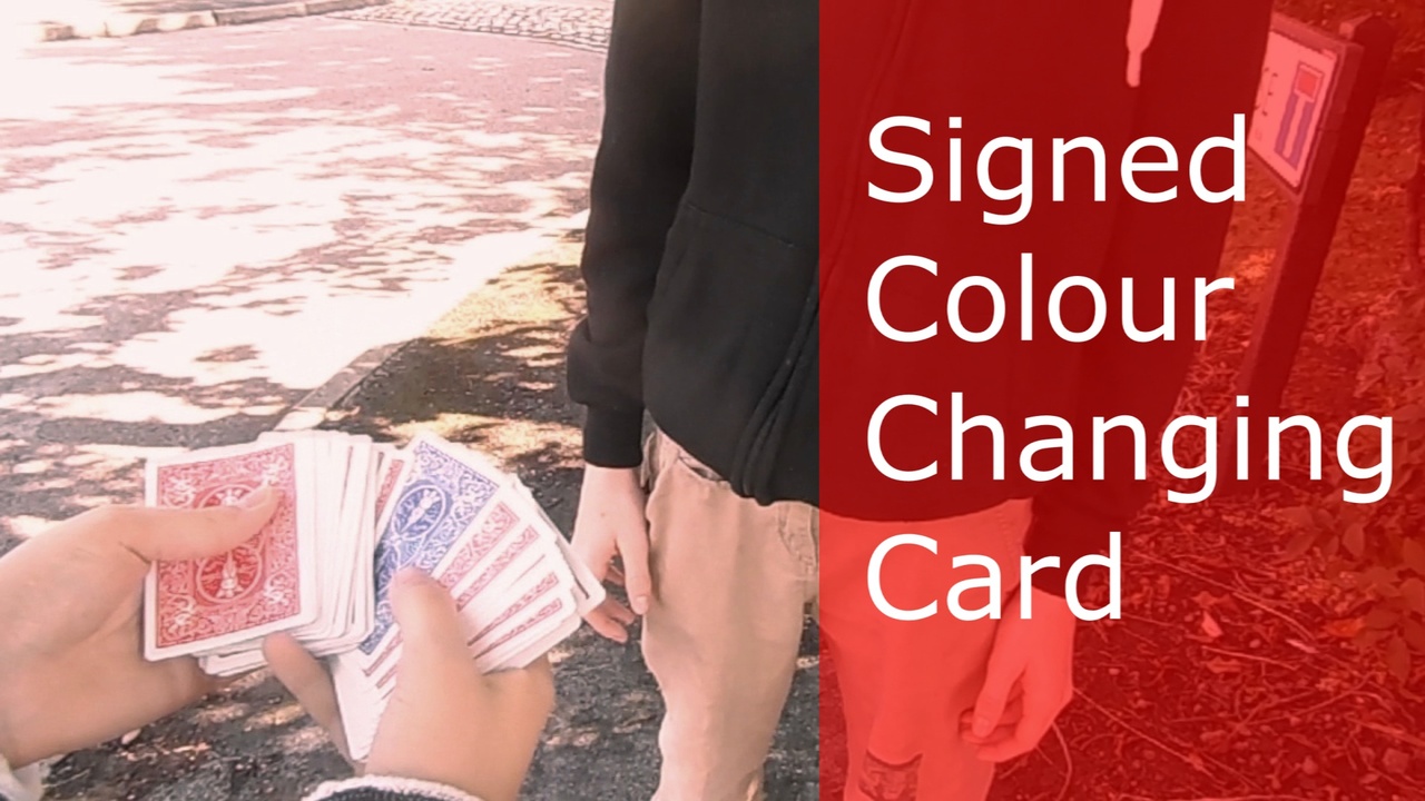 Joseph Farrington - Signed Colour Changing Card