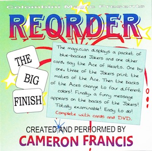 Cameron Francis - Reorder