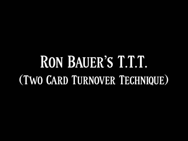 (image for) Steven Youell - Ron Bauer Two Card Turnover Technique