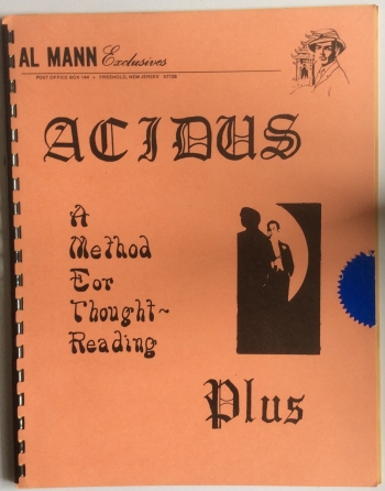 Al Mann - Acidus Novus