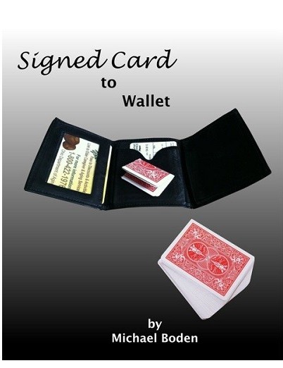 Michael Boden - Signed Card to Wallet