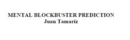 Juan Tamariz - Mental Blockbuster Prediction