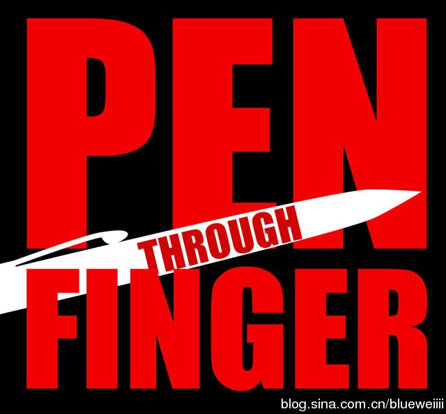 Matthew Johnson - Pen Through Finger