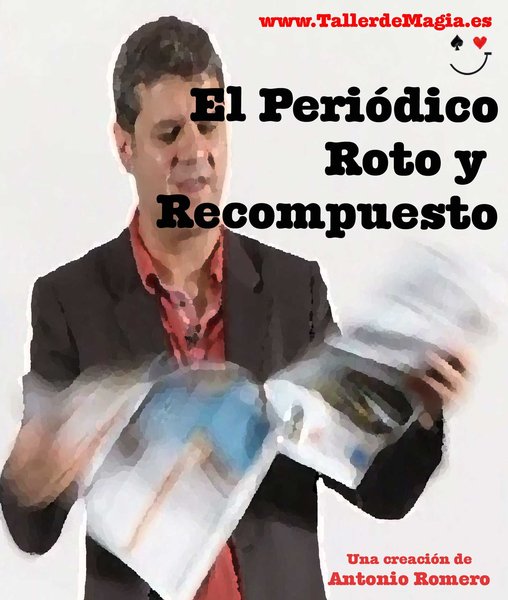 Antonio Romero - Torn and Restored Newspaper
