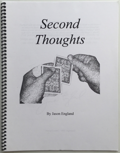 (image for) Jason England - Second Thoughts - Notes on the Second Deal