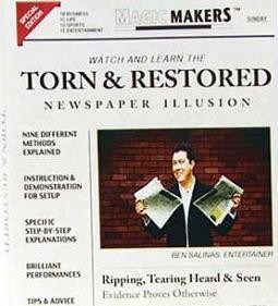 Ben Salinas - Torn & Restored Newspaper