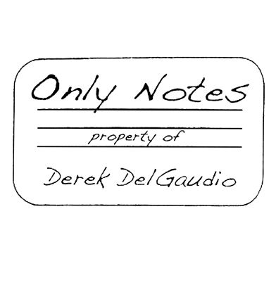 (image for) Derek DelGaudio - Only Notes