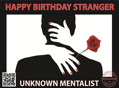 Unknown Mentalist - Happy Birthday Stranger