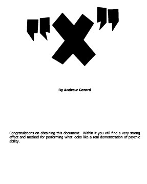 (image for) Andrew Gerard - X