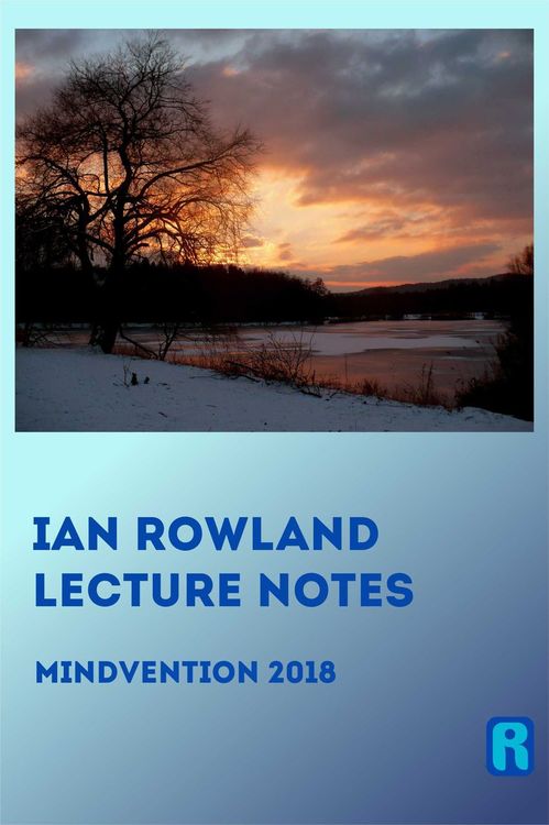 (image for) Ian Rowland - Lecture Notes 2018 Mindvention