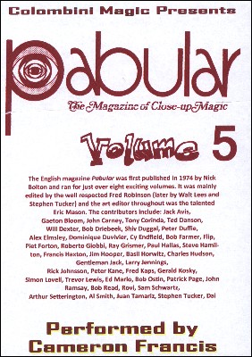 Cameron Francis -. Pabular, vol 5