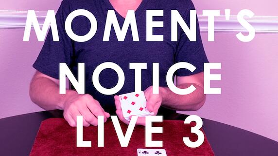 Cameron Francis - MOMENT'S NOTICE LIVE 3