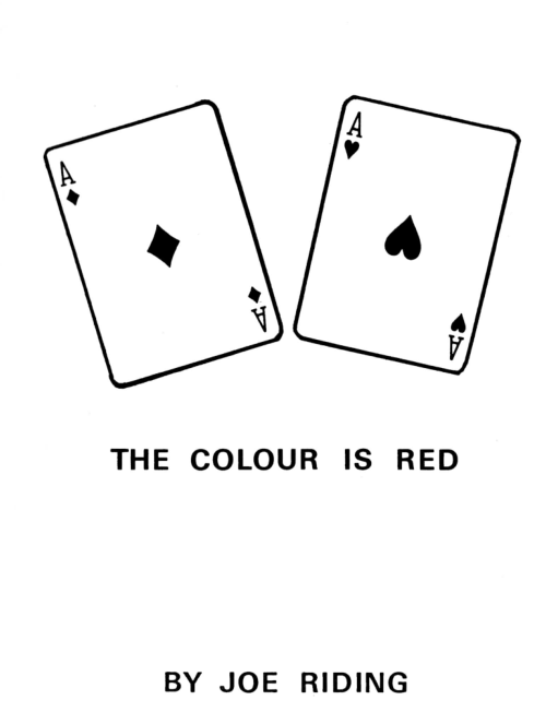 (image for) Joe Riding - The Colour is Red