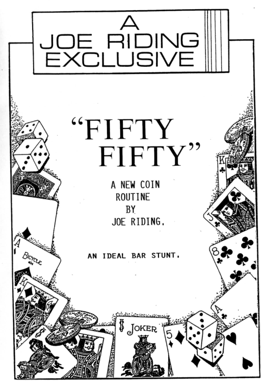 (image for) Joe Riding - Fifty Fifty