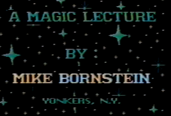 (image for) Mike Bornstein - Lecture #1 (at SAM Assemply 194, 17 May 1989)