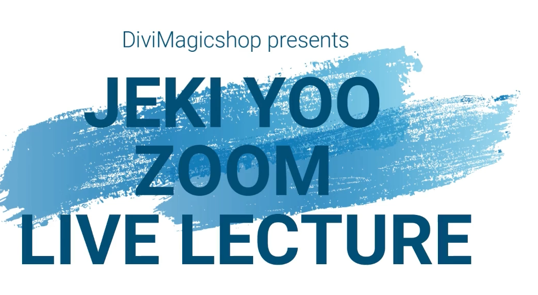 Jeki Yoo Live Lecture SC Zoom 2021