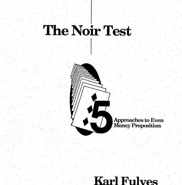 (image for) Karl Fulves - The Noir Test