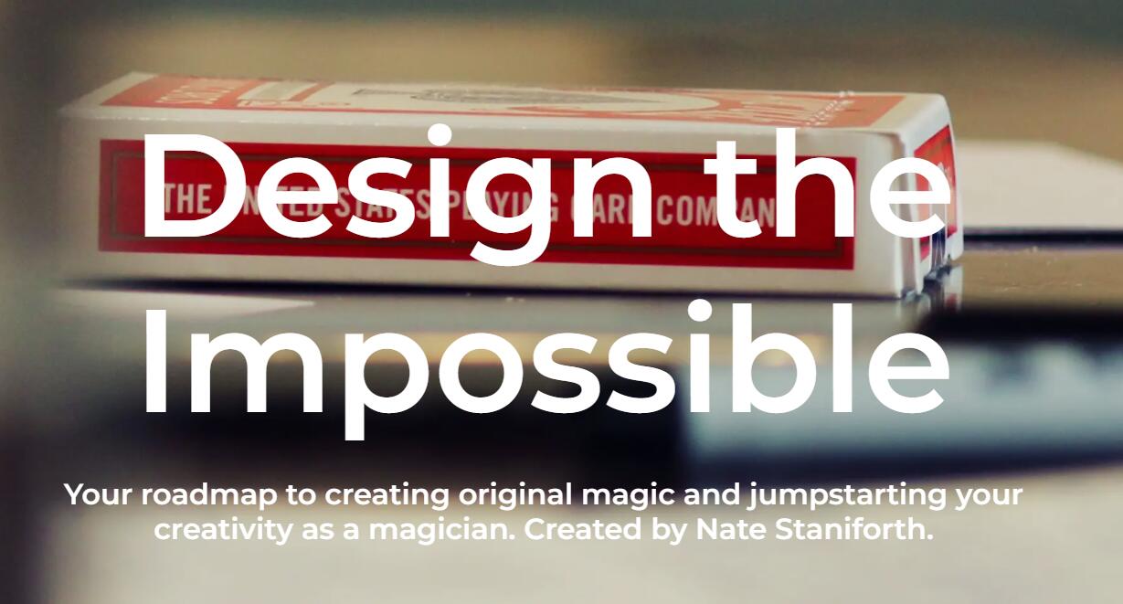 Nate Staniforth - Design The Impossible (Video)