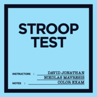 David Jonathan & Nikolas Mavresis - Stroop Test
