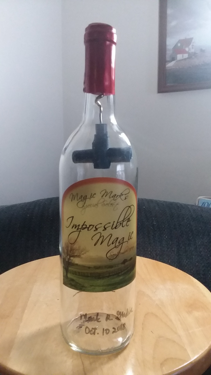 (image for) Mark R. Gladue - Inverted Corkscrew Inside Bottle (Impossible Bottle) (Video+PDF)