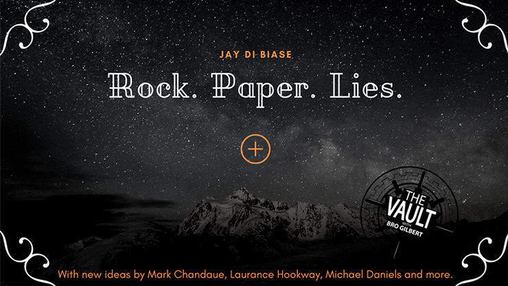 Jay Di Biase - The Vault - Rock Paper Lies Plus (Video+PDF)